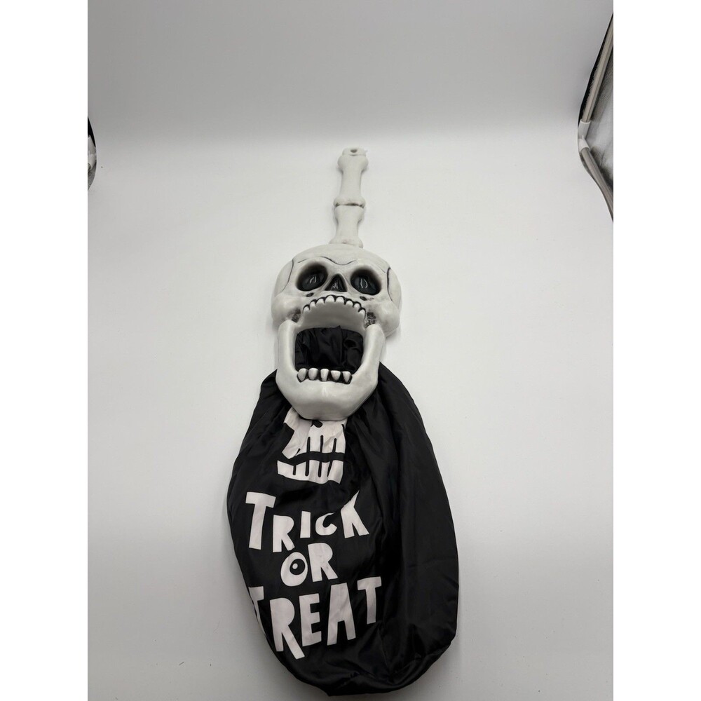 Halloween Skeleton Hand, Candy Trick or Treat Bag Halloween Bag on Stick